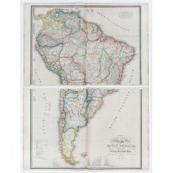 Colombia Prima or South America drawn from the large map in eight sheets by Louis Stanislav D'Arcy Delarochette.