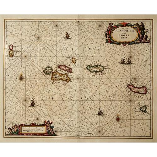 Old map image download for Insulae Flandricae olim Asores dictae.
