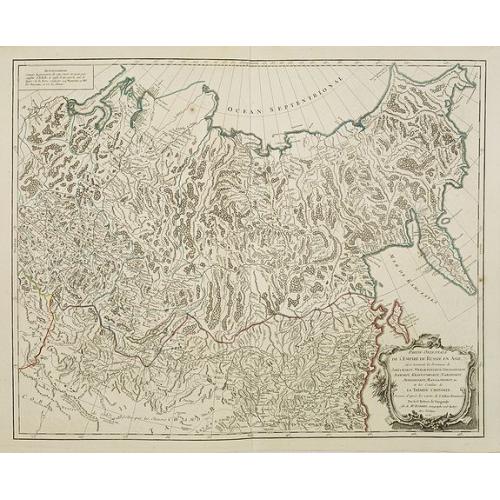 Old map image download for Partie Orientale de l'Empire de Russie en Asie.