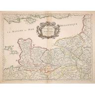 Old, Antique map image download for Duche et Gouvernement de Normandie. . .