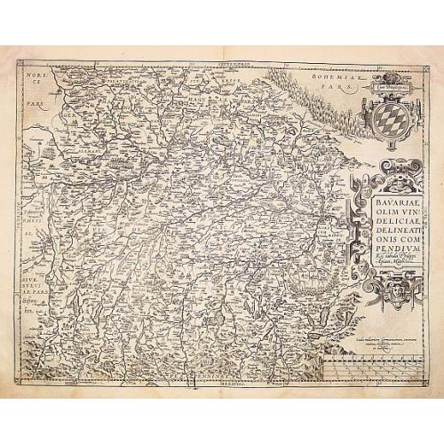 Old map image download for Bavariae, olim vindeliciae delineationis..