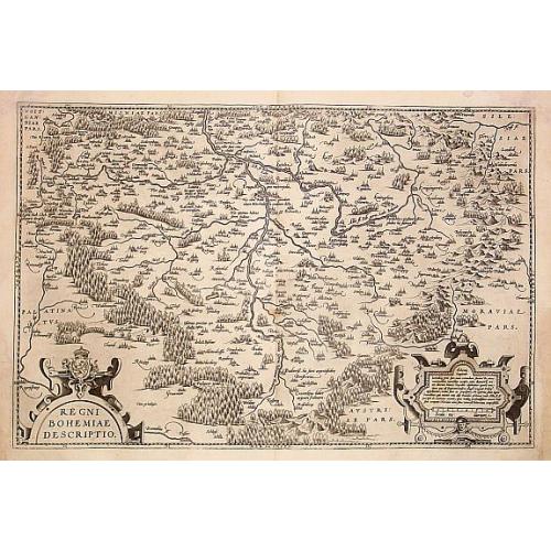Old map image download for Regni Bohemiae descriptio.