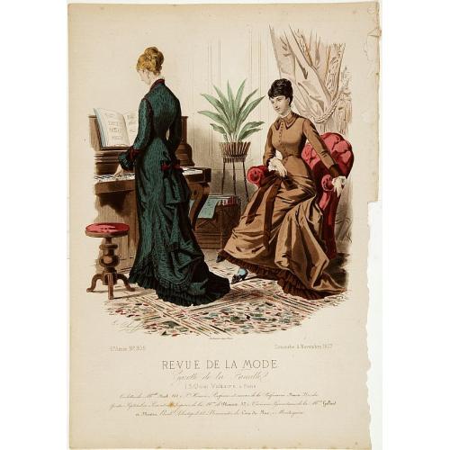Old map image download for Paris fashion plate. (305)