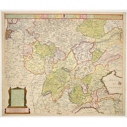 Old map image download for Carta Nova accurata del passagio et strada dalli Paesi..