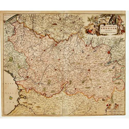 Old map image download for Tabula Comitatus Artesiae emendata.