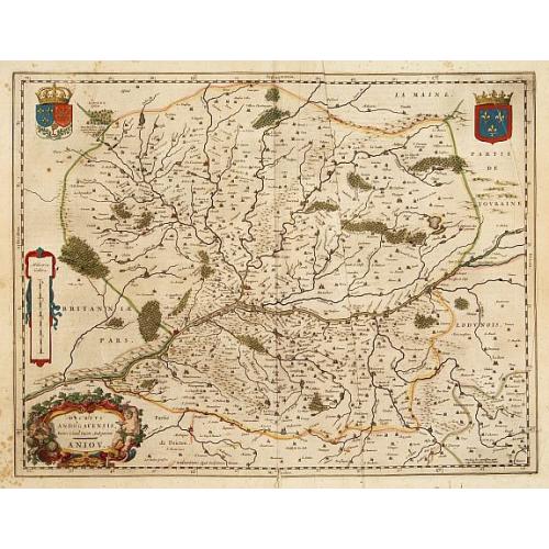 Old map image download for Ducatus Andegavensis..Aniou.