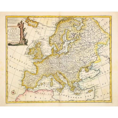 Old map image download for A new and very accurate map of Europe..