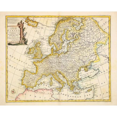 Old map image download for A new and very accurate map of Europe..