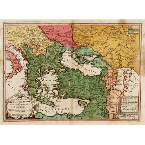 Old map image download for Neu=erö,fnetes Krieg=Theatrum in Ungarn.. Turkey..