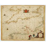 Old, Antique map image download for Het Canaal tusschen Engeland en Vranciick.