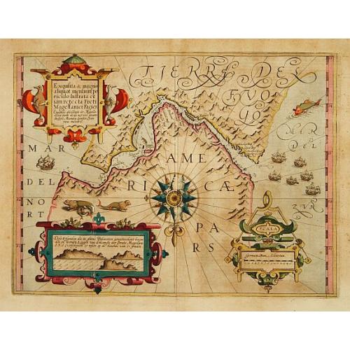 Old map image download for Exquilita.. Freti Magellanici Facies.