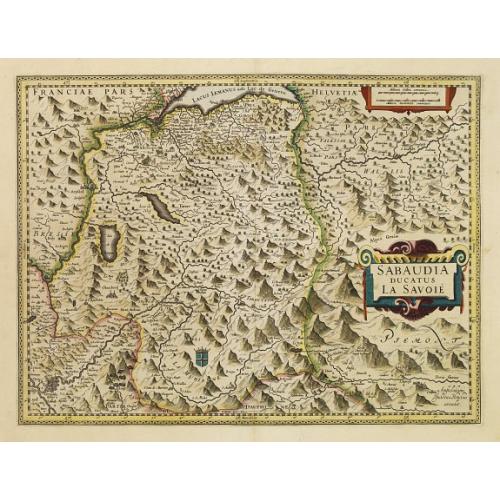Old map image download for Sabaudia ducatus La Savoie.