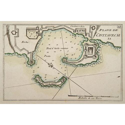 Old map image download for Plane de Civitavechia. [29]