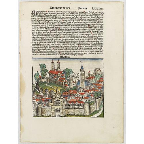 Old map image download for Mantua. Folium LXXXIIII