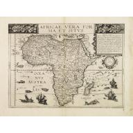 Old map image download for Africae vera forma ey situs.