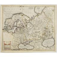 Old, Antique map image download for Novissima Russiae Tabula.
