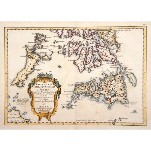 Old map image download for Karte von den Philippinischen Inseln..
