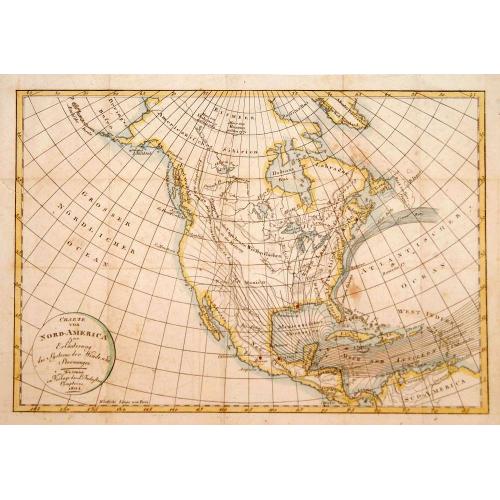 Old map image download for Charte von Nord-America zur Erlauterung des Systems.