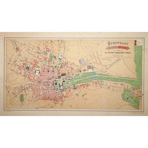 Old map image download for Stuttgart 1846 u. 1871.