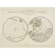 Les deux poles articque ou septentrional et antarticque..