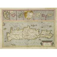 Old map image download for Candia cum Insulis.. Corfu Zante, Milo, Nicsia, Santorini.