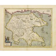 Old, Antique map image download for Morea olim Peloponnesus.