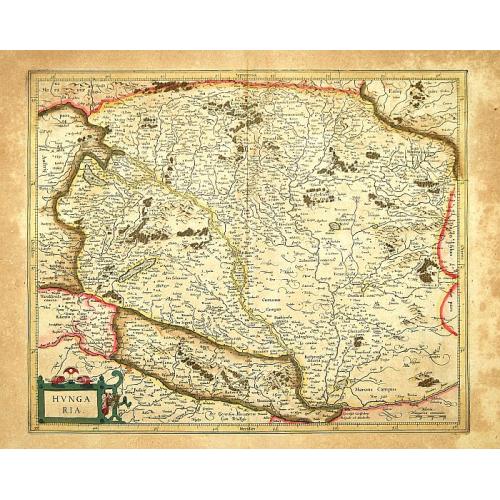 Old map image download for Hungaria.