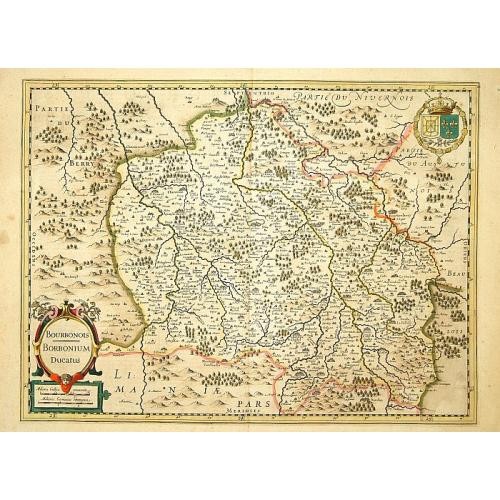 Old map image download for Borbonium Ducatus, Bourbonois.