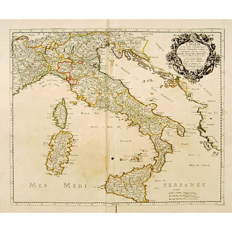 L'Italie et les Isles circomvoisines..