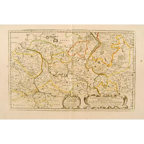 Old map image download for Eslectorat et Marquisat de Brandebourg..