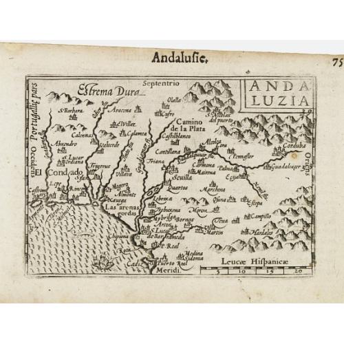Old map image download for Andaluzia.