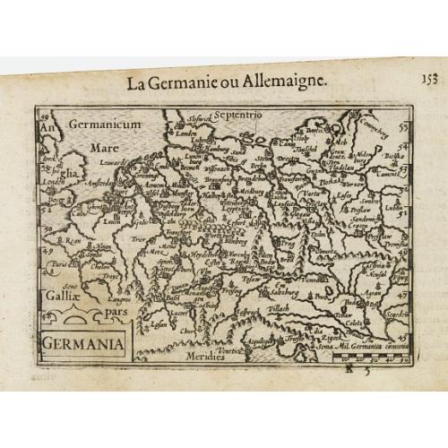 Old map image download for Germania.
