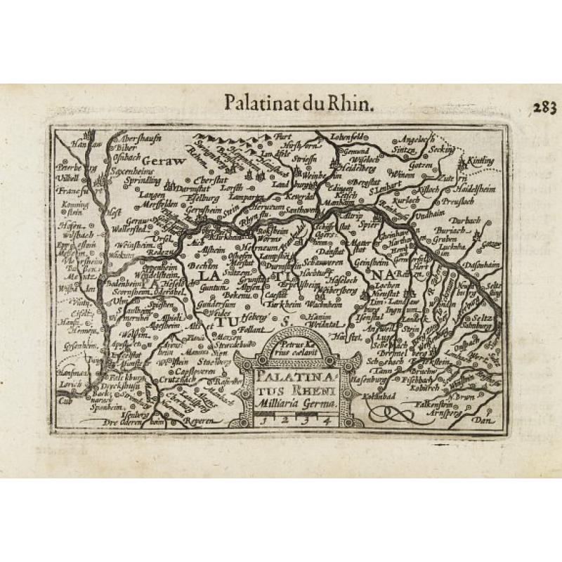 Palatinatus Rheni / Palatinat du Rhin.