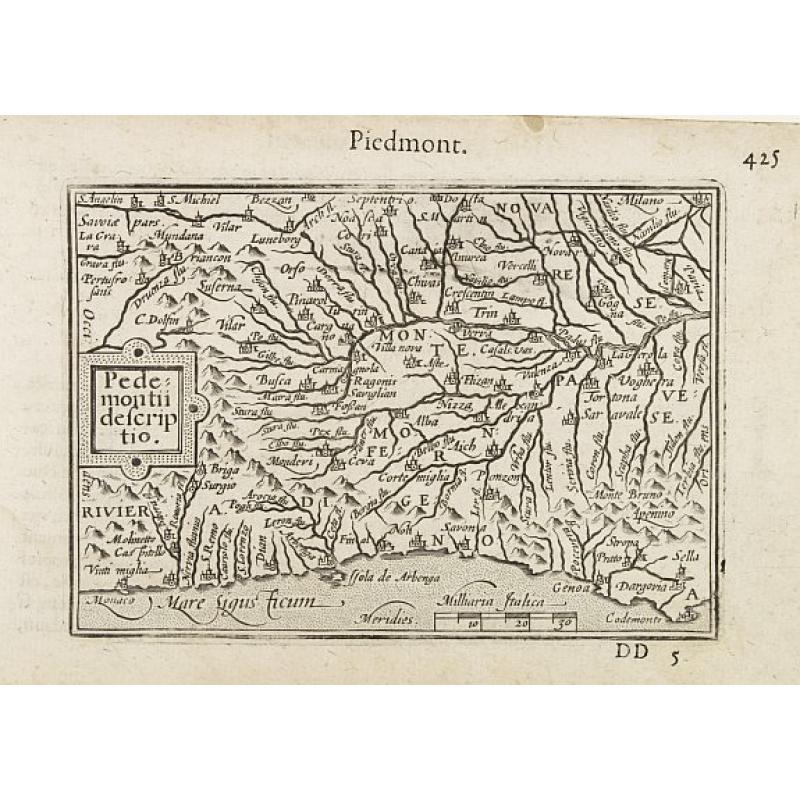 Pedemontii Descriptio / Piemont.