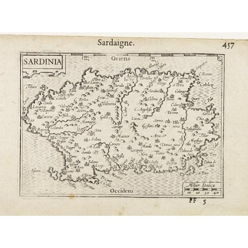Old map image download for Sardinia.