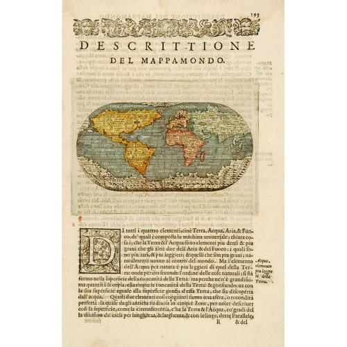 Old map image download for [Descrittione del Mappamondo]