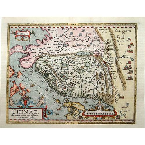 Old map image download for Chinae, olim Sinarum regionis..