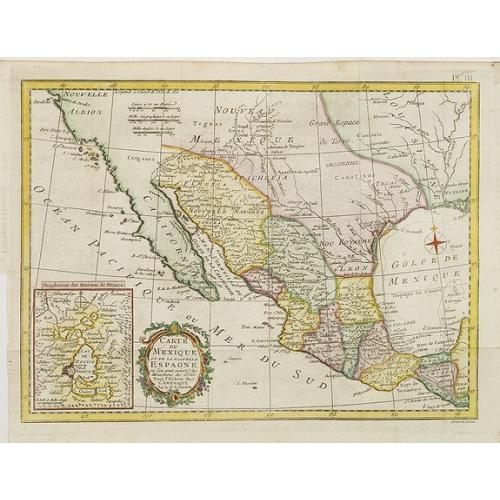Old map image download for Carte du Mexique ou de la nouvelle Espagne. . .