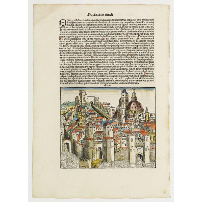 Sexta etas Mudi. Metis. [Metz] Folio CX.