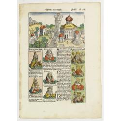 Quarta Etas Mudi. / Perusia [Perugia, Italy - Temple of Salomon] / Folio XLVIII.