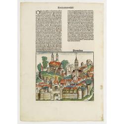 Tercia Etas Mundi. Damascus. / Folio. XXIII