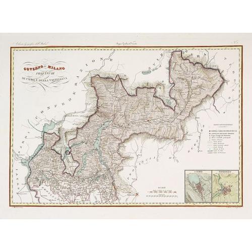 Old map image download for Governo di Milano / Provincia di Como e Valtellina.