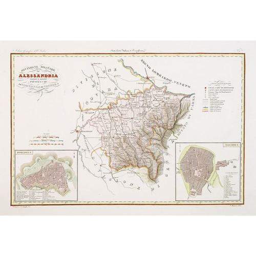 Old map image download for Divisione Militare di Alessandria.Tortona / Voghera.