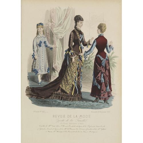 Old map image download for Paris fashion plate. (307)
