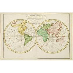 Mappe-Monde ou Description du Globe Terrestre.