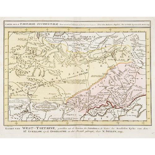 Old map image download for Carte de la Tartarie Occidentale.