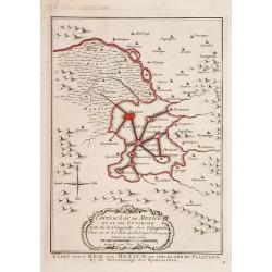Carte du Lac de Mexico et de ses Environs.
