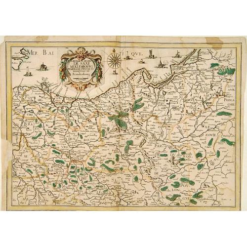 Old map image download for Carte des Duches de Saxe Mecklembourg Pomeranie ..
