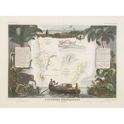 Old map image download for Colonies Françaises (en Afrique).