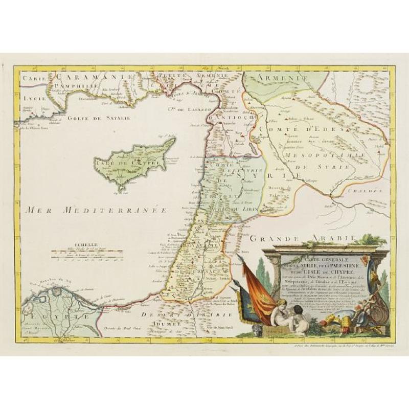 Carte Générale de la Syrie / Palestine / Isle de Chypre..